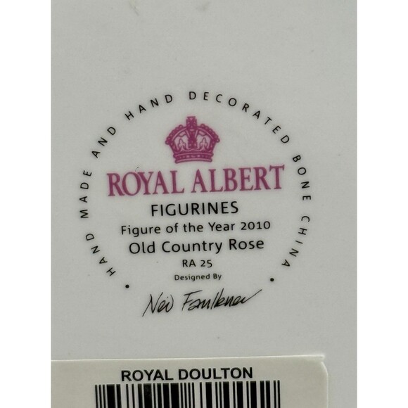 Royal Albert by Royal Doulton Old Country Roses 2010 Figurine of Year 9” MINT - Picture 7 of 16